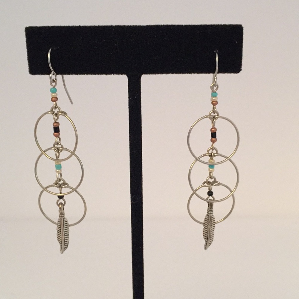 Dangle Feather Earrings